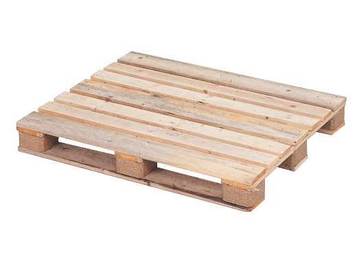 Palete industrial de madeira - 1200x1000x144mm - pesada