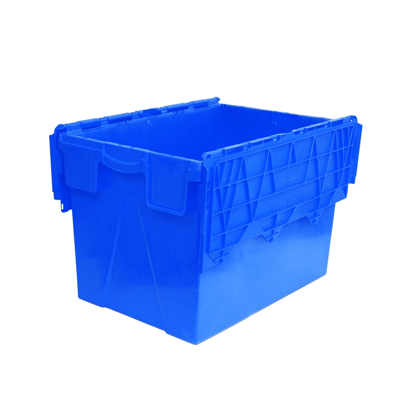 Caixa de plástico com tampa - 600x400x400mm - 70 Litros